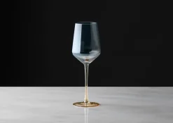 Abie Wine Glass Amber/Grey