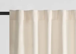 Adalee Velvet Curtain Panel 96" Ivory