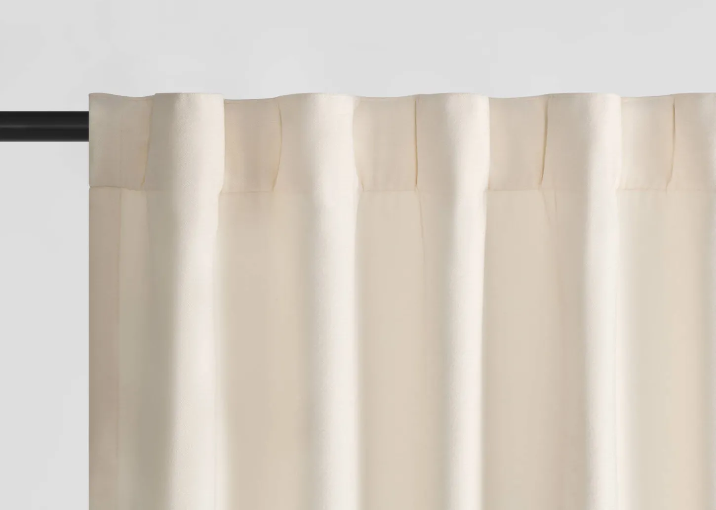 Adalee Velvet Curtain Panel 96" Ivory