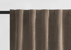 Adalee Velvet Curtain Panel 96" Mushroom