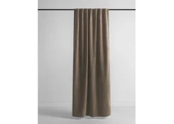 Adalee Velvet Curtain Panel 96" Mushroom