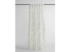 Amalia Meadow Sheer Curtain Panel 96" Ivory/Multi