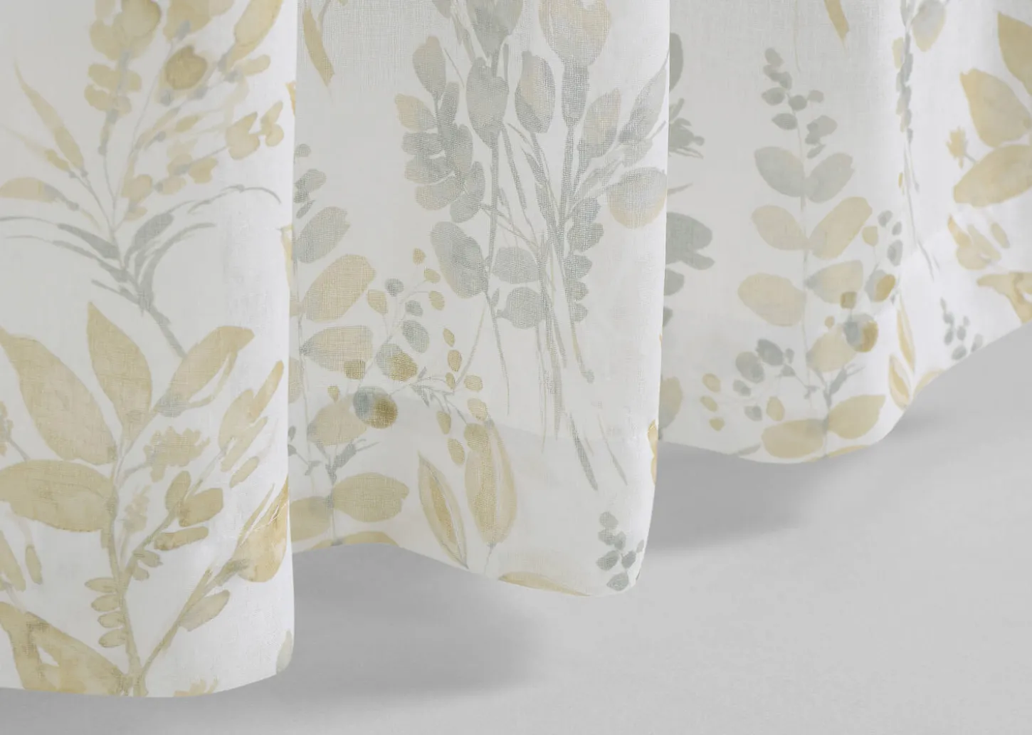 Amalia Meadow Sheer Curtain Panel 96" Ivory/Multi