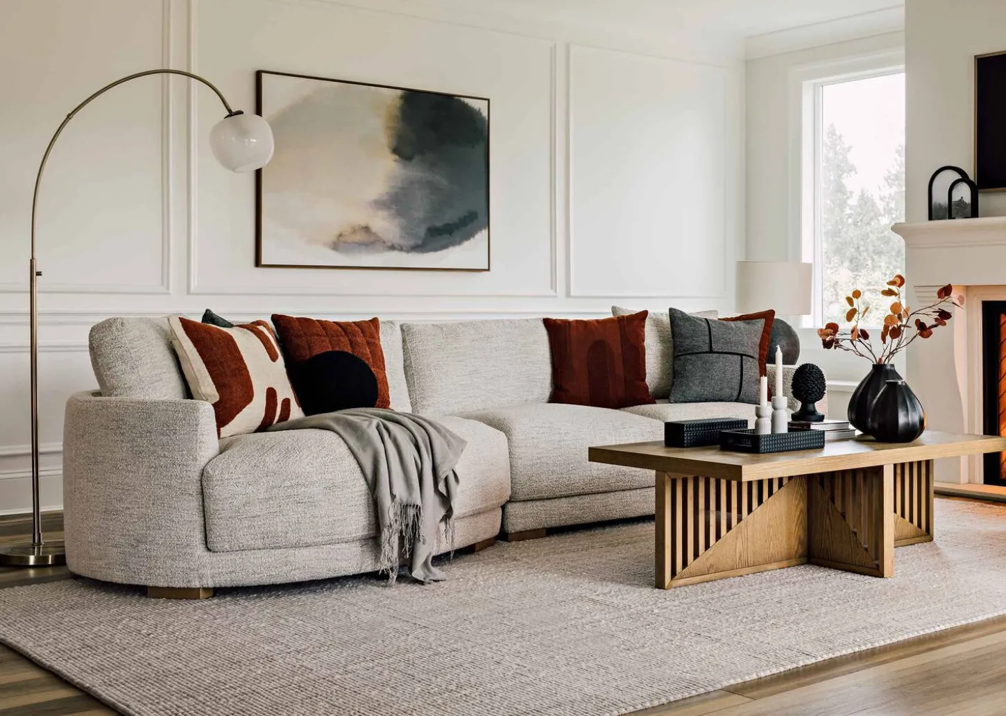 Anderson Sofa Chaise -Luly Pepper