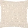 Aniel Cotton Pillow 20x20 Sand/Ivory