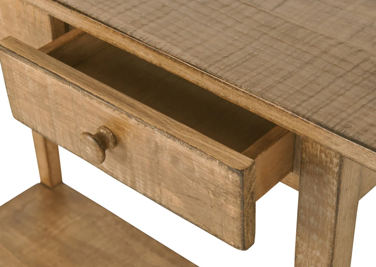 Anmoore Reclaimed Wood Storage Console Table