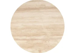 Bocelli Round Coffee Table -Lia Blonde/Travertine