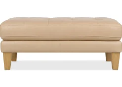 Carson Leather Ottoman