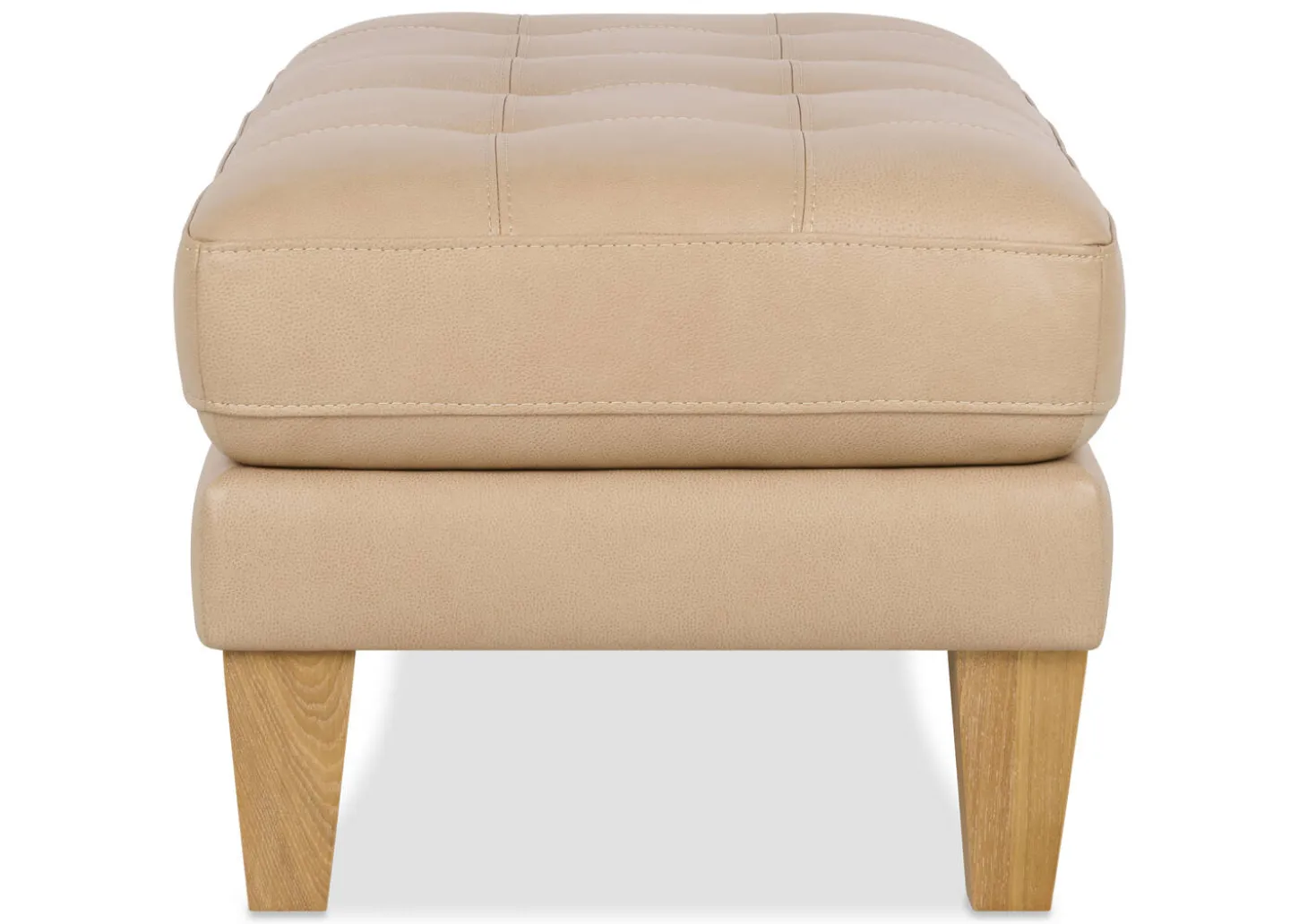 Carson Leather Ottoman
