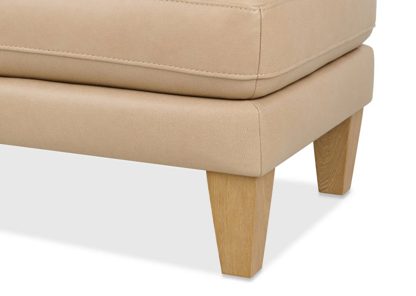 Carson Leather Ottoman