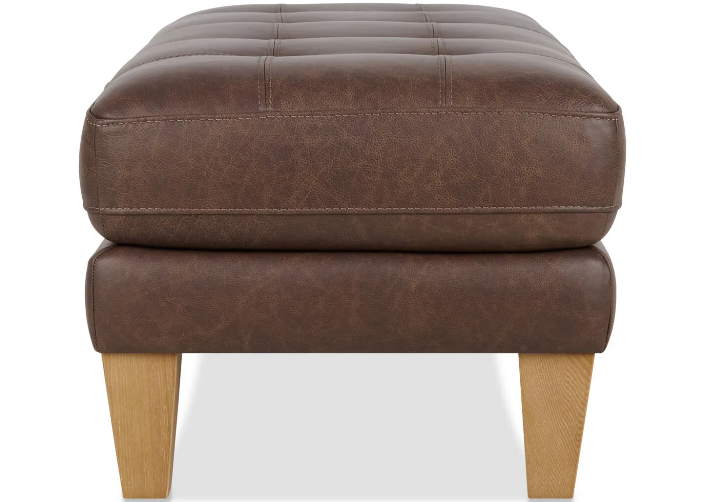 Carson Leather Ottoman