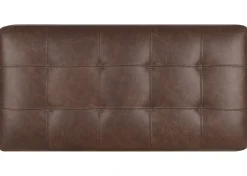 Carson Leather Ottoman
