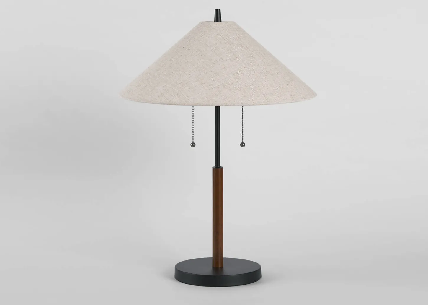 Cayley Table Lamp Walnut/Black