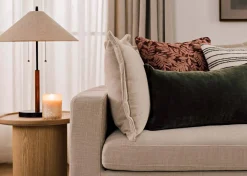 Cayley Table Lamp Walnut/Black