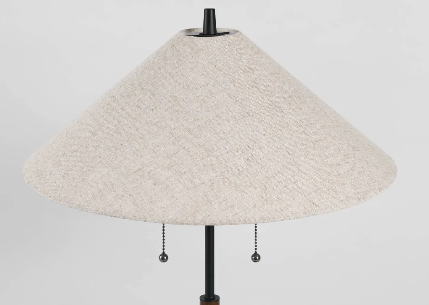 Cayley Table Lamp Walnut/Black