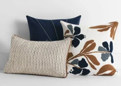 Clint Cotton Pillow 20x20 Navy