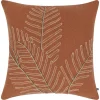 Delfina Leaf Pillow 20x20 Rust/Savanna