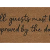 Dog Must Approve Doormat Natural