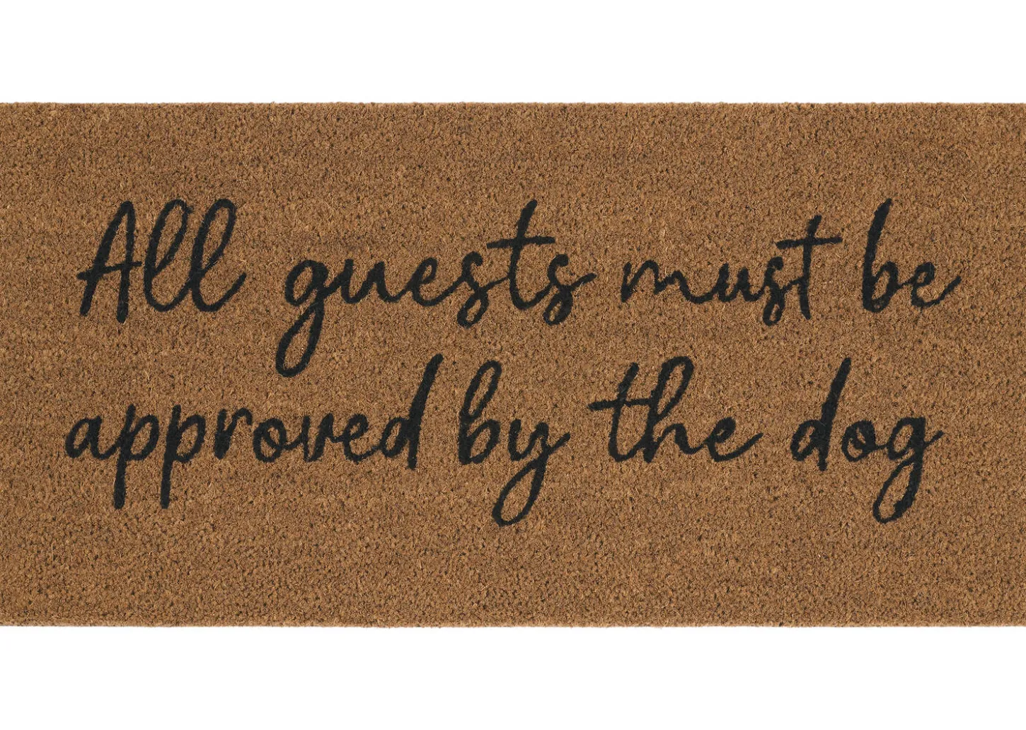 Dog Must Approve Doormat Natural