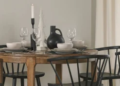 Dundas Reclaimed Wood Round Dining Table (42")