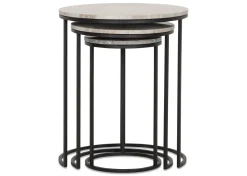 Gael Recycled Metal Nesting Table Set
