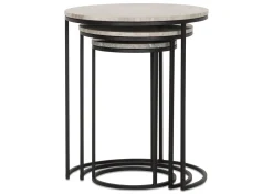 Gael Recycled Metal Nesting Table Set