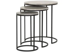 Gael Recycled Metal Nesting Table Set