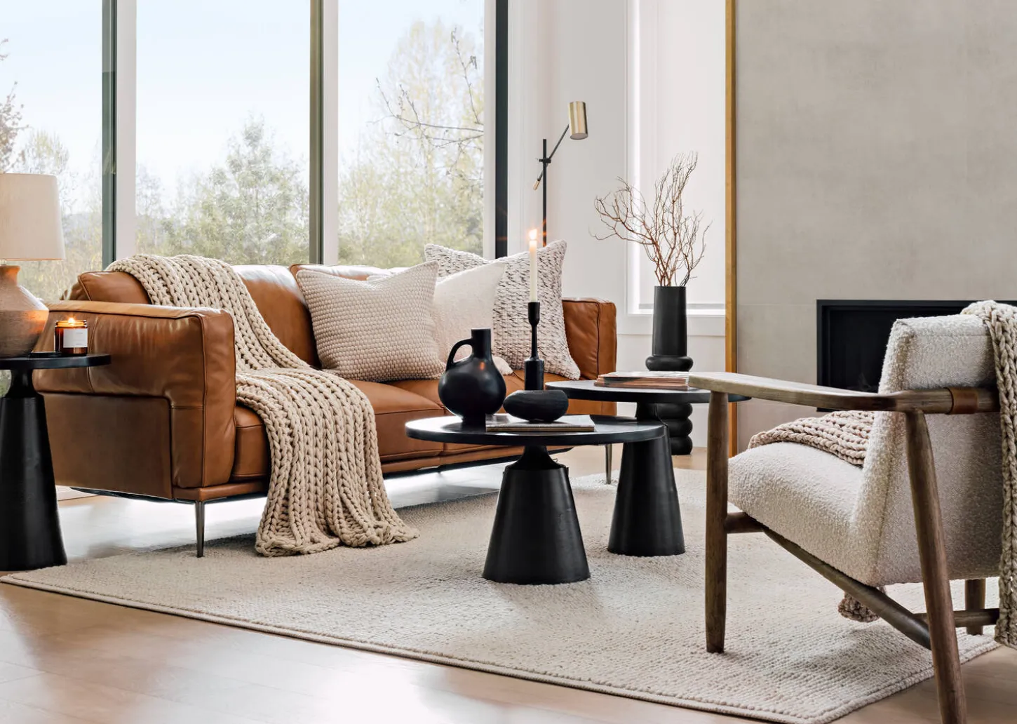 Gershwin Recycled Metal Round Coffee Table