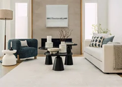 Gershwin Recycled Metal Round Coffee Table