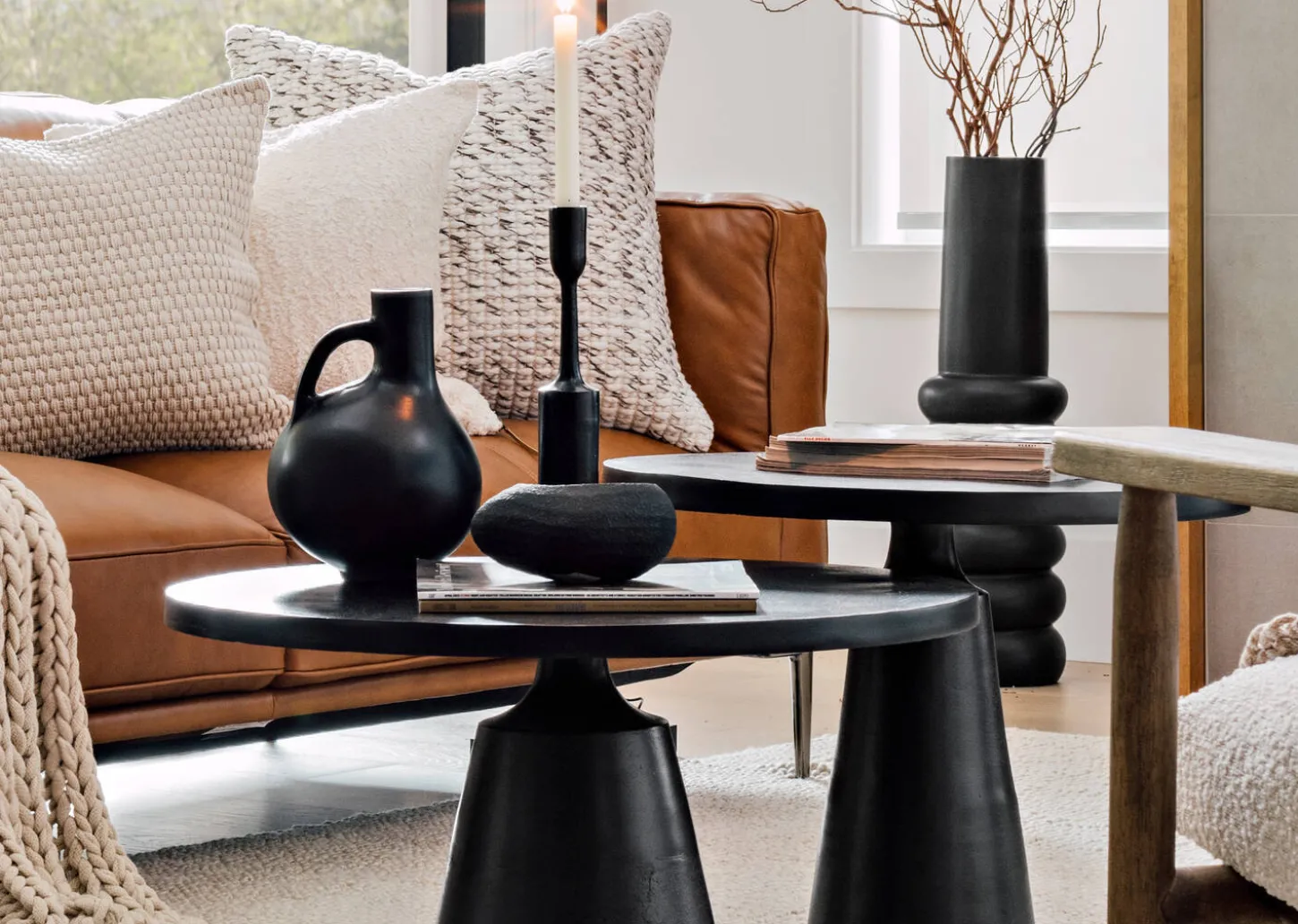 Gershwin Recycled Metal Side Table 24"
