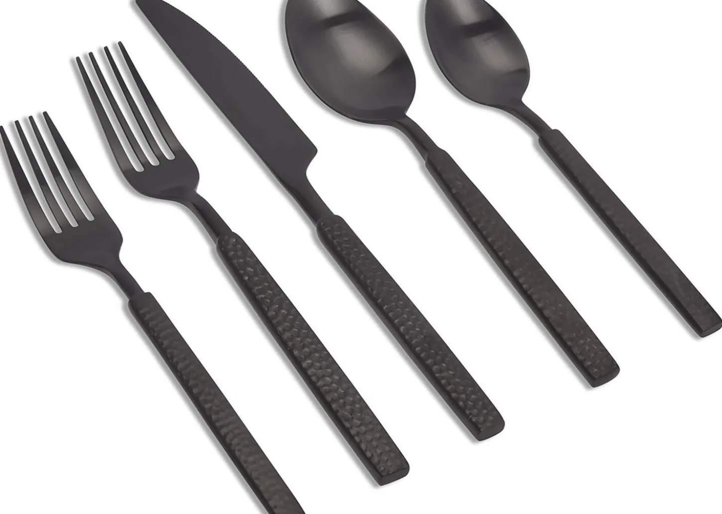 Hammered 5-Piece Cutlery Set