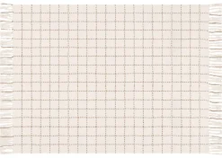 Hendricks Cotton Check Throw Nat/Cara