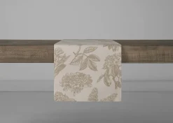 Hydrangea Table Runner Natural/Sand