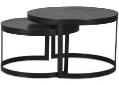 Irwin Recycled Metal Nesting Coffee Table Set