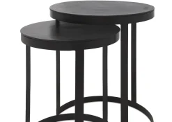 Irwin Recycled Metal Nesting Side Table Set