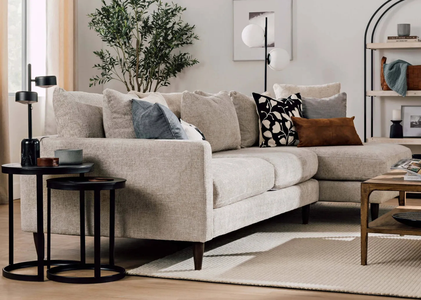 Irwin Recycled Metal Nesting Side Table Set