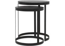Irwin Recycled Metal Nesting Side Table Set
