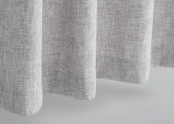 Kendra Curtain Panel 96" Grey/Black Grommet