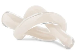 Knot Glass Decor Cream