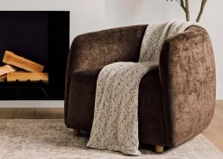 Lanark Cotton Flecked Throw