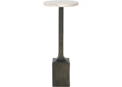 Laroux Recycled Metal Accent Table -Sienna