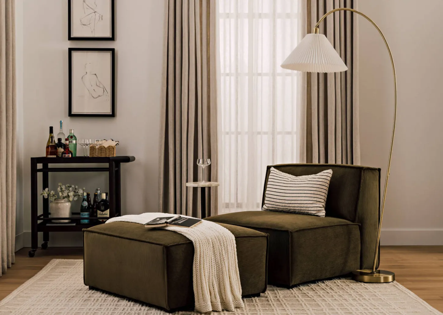 Laroux Recycled Metal Accent Table -Sienna
