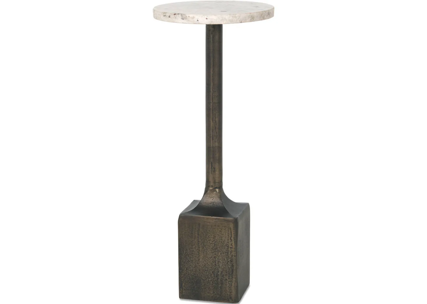 Laroux Recycled Metal Accent Table -Sienna