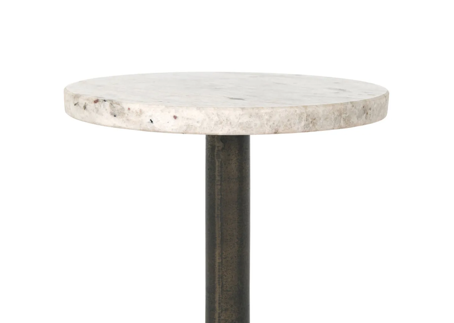Laroux Recycled Metal Accent Table -Sienna
