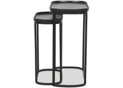 Lisboa Recycled Metal Nesting Table Set -Bronze
