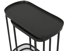 Lisboa Recycled Metal Nesting Table Set -Bronze