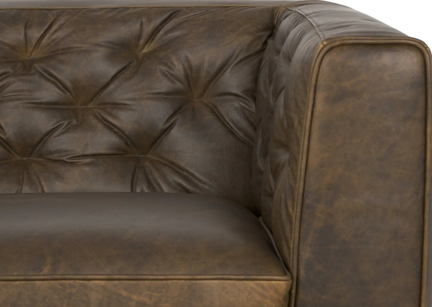 Marcello Leather Sofa -Waco Tobacco