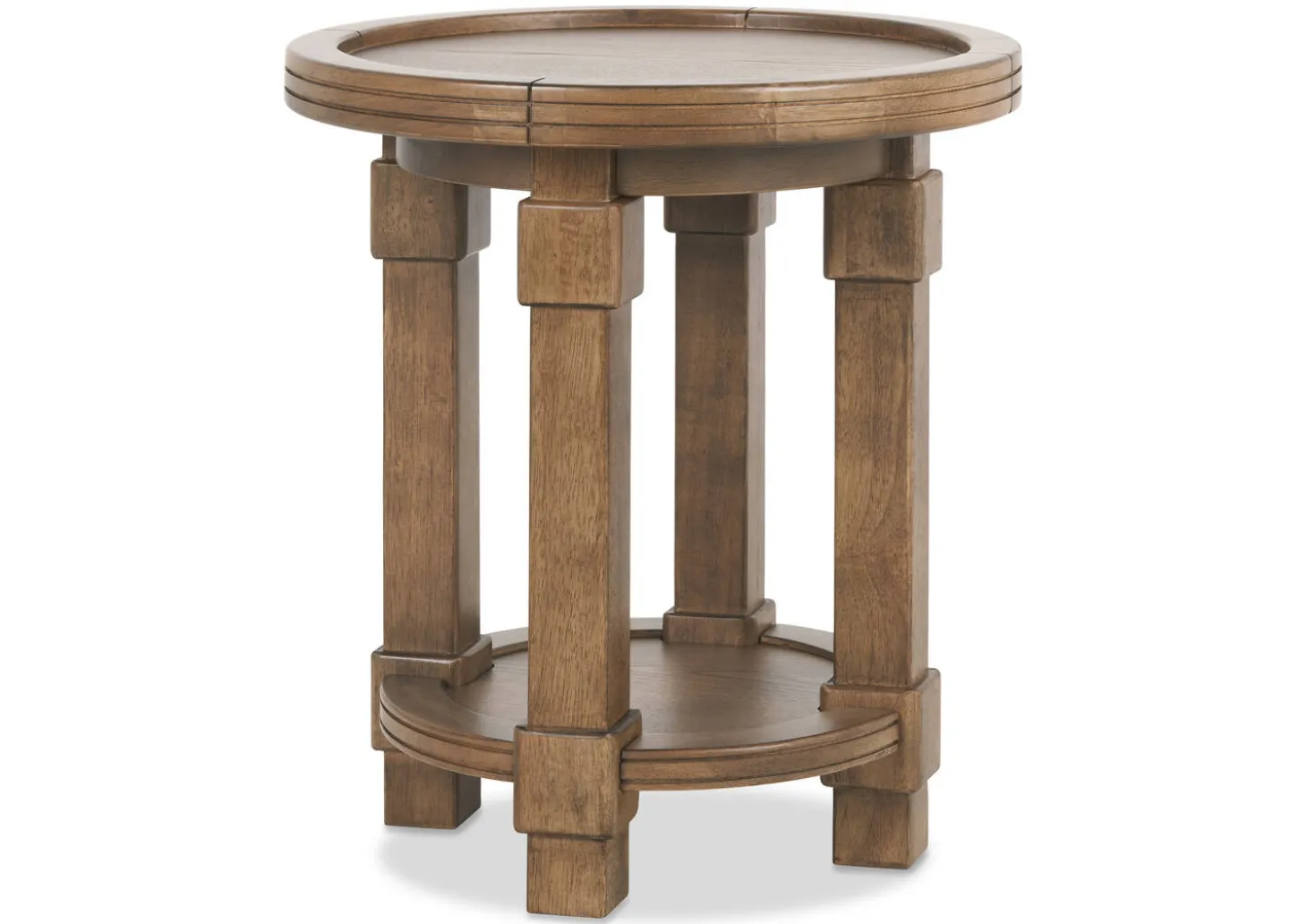Merrin Round Side Table -Larke Brandy