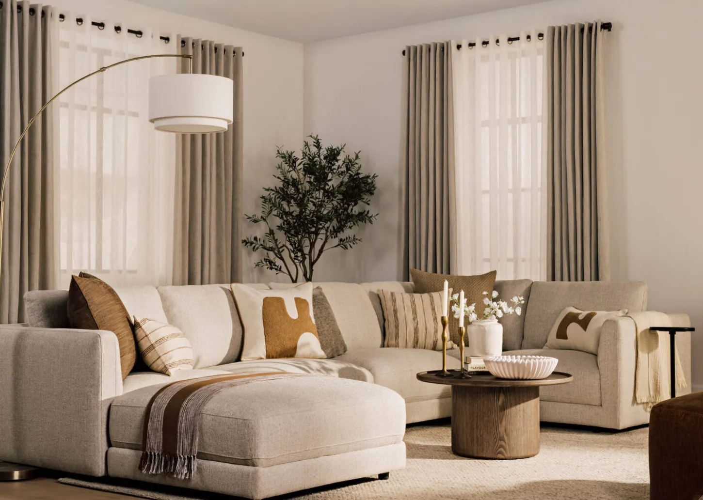 Mila Modular 4-Piece Sofa Chaise