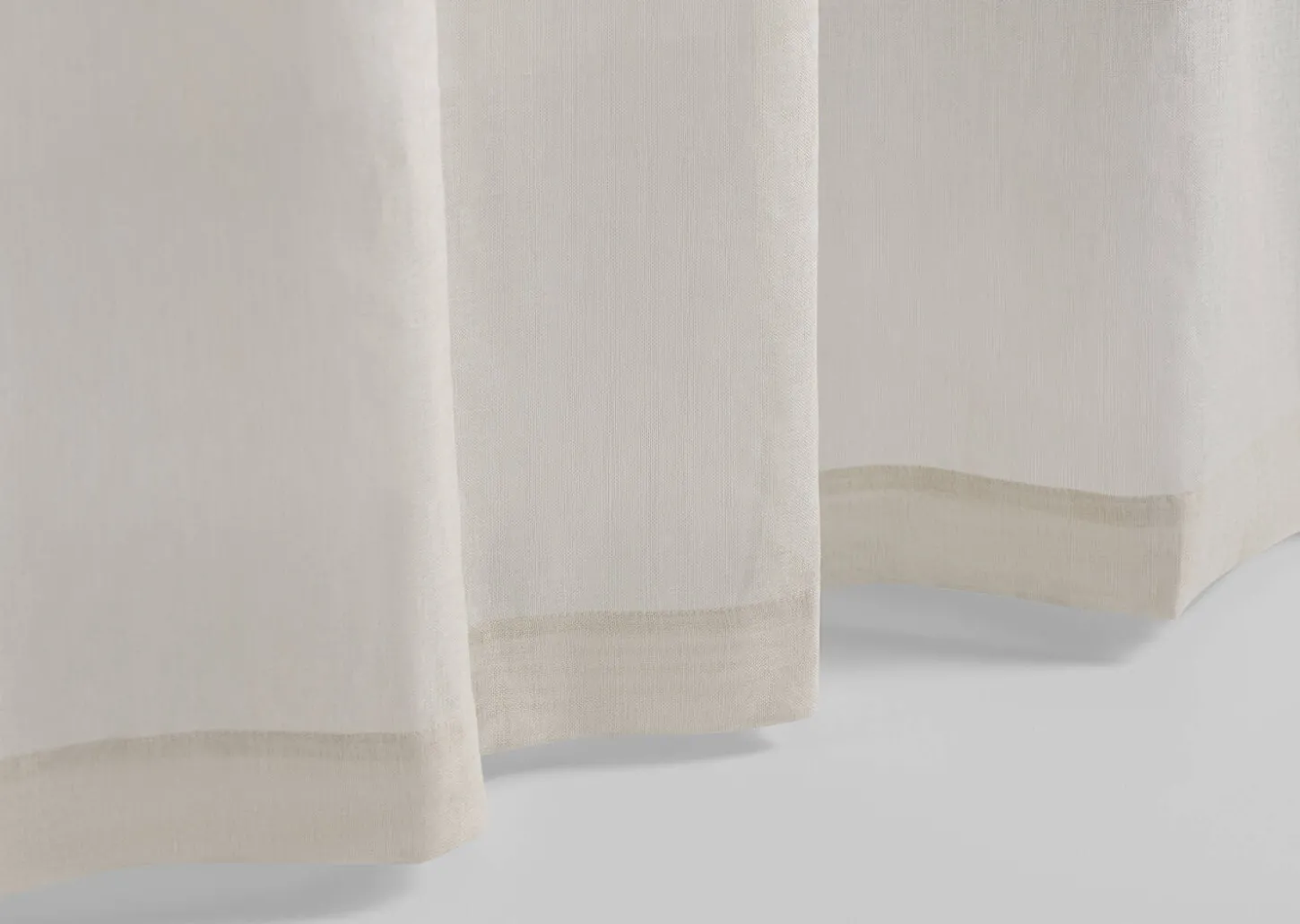 Misumi Sheer Curtain Panel 96" Oyster